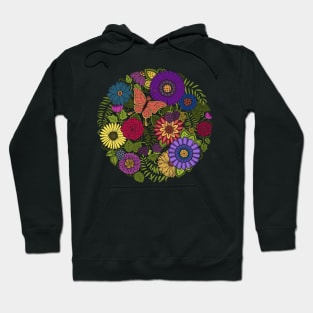 Pretty Floral Design Hoodie